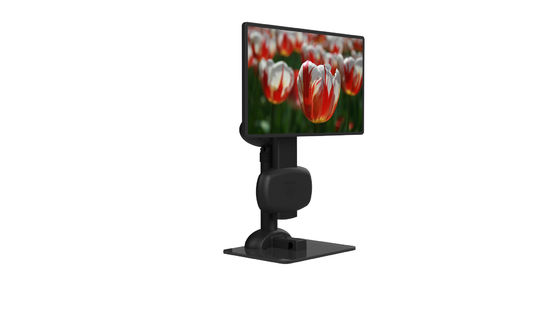 Ayuda eléctrica del soporte del monitor que levanta y que gira automática