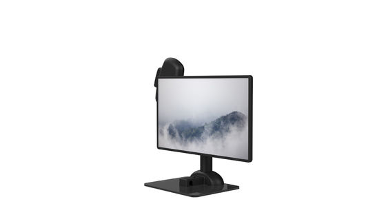 El ordenador portátil y el monitor de la salud de la espina dorsal acorchetan la elevación profesional