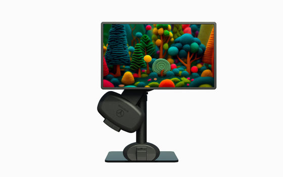 Montaje de monitor LCD de computadora portátil para relajar el dolor de cuello