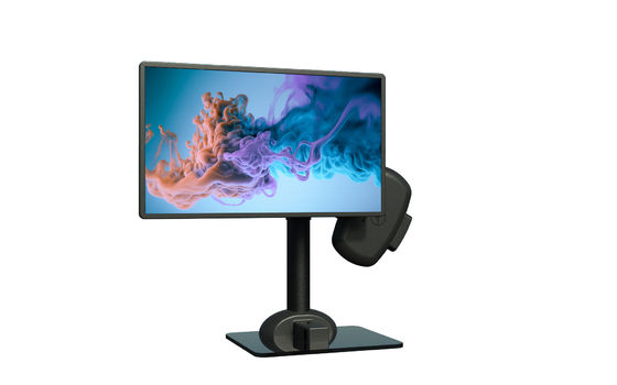 Motorizado de monitor de computadora portátil para aliviar el dolor de cuello