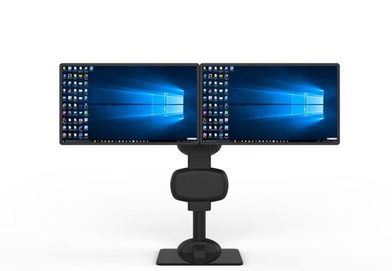 Brazo de soporte eléctrico con doble monitor para aliviar el dolor de cuello