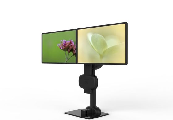 Elevación eléctrica con doble monitor giratorio para aliviar la rigidez del cuello y la lumbar