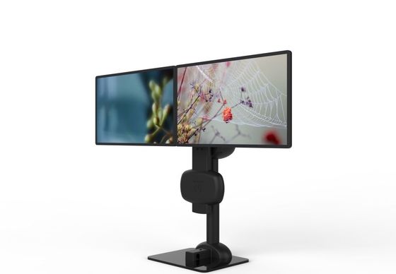 Elevación eléctrica con doble monitor giratorio para aliviar el dolor de cuello y lumbar