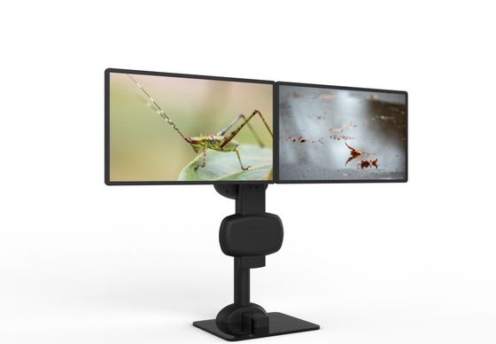 Elevadores eléctricos con doble monitor giratorio para aliviar el dolor de cuello y espalda