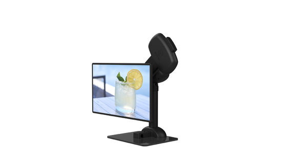 El soporte del ordenador portátil del monitor de la tiesura del cuello mueve lentamente la rotación automática