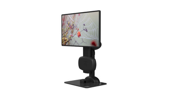 Brazo giratorio del ordenador portátil del soporte del monitor del cuello del eslabón giratorio elegante automático del Massager
