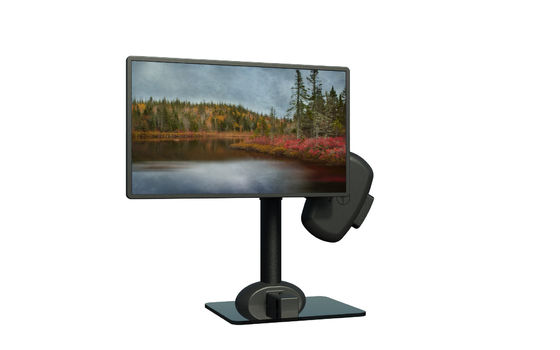 Erogonomía elevación eléctrica PC Monitoreo montaje brazo de soporte para aliviar la rigidez del cuello