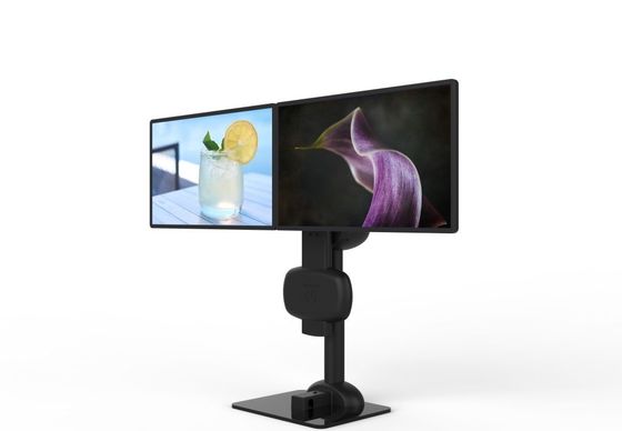 Elevación eléctrica con doble monitor giratorio para aliviar la rigidez del cuello